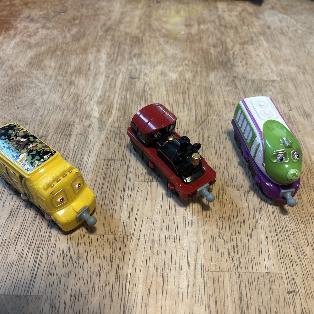 TOMY Chuggington Railway Train Lot Mtambo Old Puffer Pete Koko Die-Cast Toy